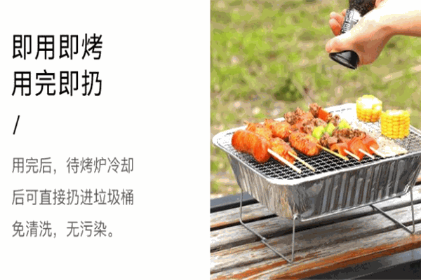 新颖牌一次性烧烤炉